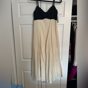 Japna Black and Cream Maxi Dress